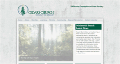 Desktop Screenshot of cedarsuuchurch.org